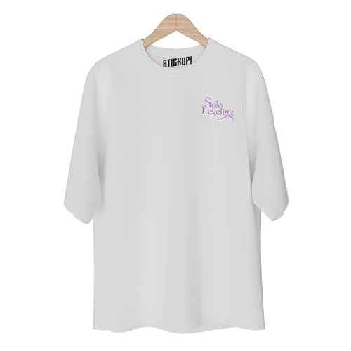 Image of STICKUP! Originals: Anime Solo Leveling Oversized Round Neck Pure Cotton T-Shirt