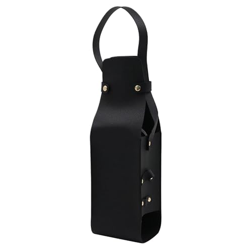 Borsa da vino - da vino Tote Portavino pelle PU Porta vino con maniglia porta bottiglia di liquore borsa da vino da viaggio per bottiglie di vino Nero Se référer au descriptif Fare