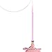 Leefasy Cat Teaser Stick Cat Feather Toys with Suction Cup Exercise Toy Kitten Training Toys Cat Stick Toy for Kitty Exercising, Pink