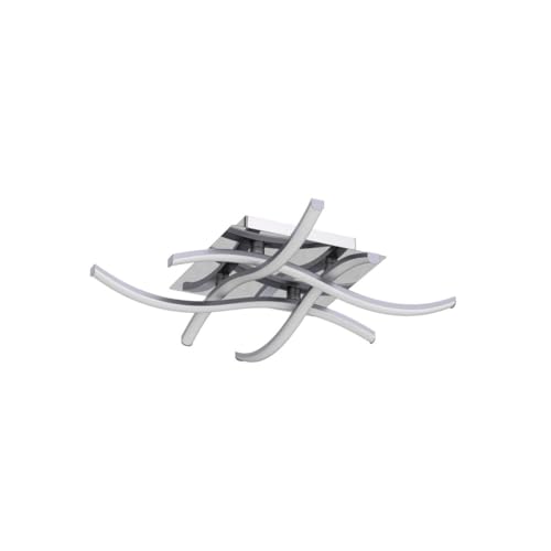 TYCOLIT LED Ceiling Light, Elegant Curved Design Ceiling Lights, 4 Built-in LED Boards, 24W 2400 Lumen, Cold Light 6500K, Modern Ceiling Fixture for Living Rooms, Bedrooms and Corridor