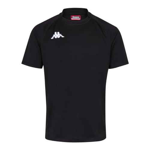 Kappa TELESE Maillot Rugby Homme Black FR : L (Taille Fabricant : L)