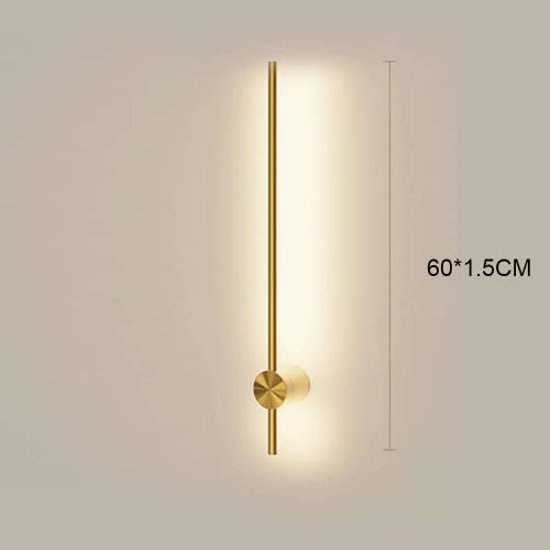 Aplique de pared LED moderno de tubo lineal ultrafino con tiras de cobre y 3 colores 5