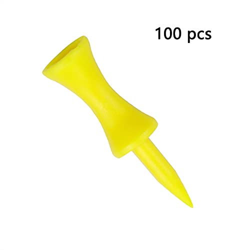 Zivisk-tee-de-Golf-Plastico-100-Piezas-Amarillo-44mm