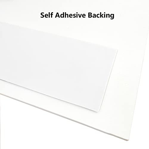 Galofay Self Adhesive Door Kick Plate 30 Inches Acrylic Decorative Plates Pets Scratches Protector For Stick On 32 Inches Doors, 1/10 Inch Thickness 6"X 30" White #TOP3