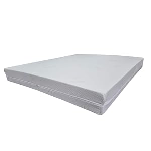 DoMaRi – Materasso Matrimoniale, 160x190cm, in WATERFOAM, Altezza 18 cm Reali,Rivestimento in Aloe Vera sfoderabile Antibatterico, Ortopedico, Alleviamento Punti di Pressione (160 x 190)