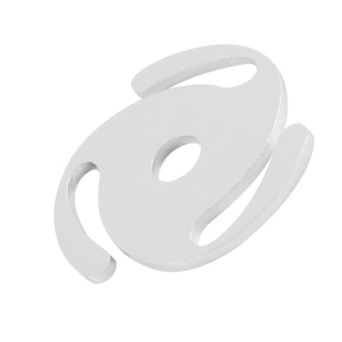 ACOLY 45 U/min Plattenadapter 45 Plattenspieler Aluminium Vinyl Schallplattenspindel Umbaueinsatz 7 Zoll großer Lochadapter Silber