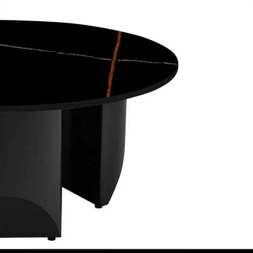 Image of Wakefit Center Table | 1 Yr Warranty | Coffee Table for Living Room Wooden, Tea Table for Living Room Wooden, Sofa Table, Free Installation from Brand, Modern Multi-Functional & Wobble-Free(Kopi)