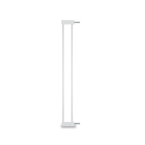 Hauck 9 cm Extension for hauck Stair Safety Gate/Door Safety Gate No Drilling - with Pressure Attachment, Metal (White)