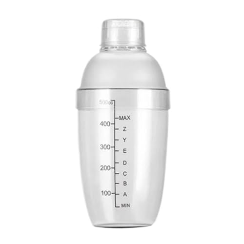 Coctelera de plástico transparente para evitar derrames al batir té de leche 2