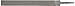 PFERD Hand File, American Pattern, Double Cut, Rectangular, Coarse, 8" Length, 25/32" Width, 7/32" Thickness