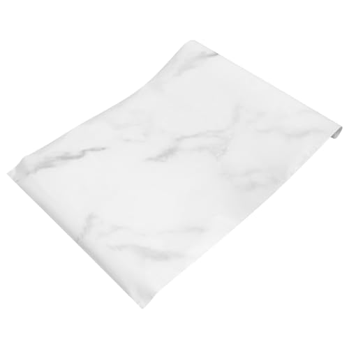 CLISPEED Pegatina de Pared Autoadhesiva Diseño Jaspeado Gris Adhesivo Grueso de 5 Metros para Cocina y Baño Papel Decorativo Resistente al Agua y Aceite para Mejoras del Hogar