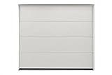 Scheurich Garagentor mit Chamberlain-Antrieb und 2 Fernbedienungen, Sektionaltor zur Selbstmontage, L-Sicke, glatte Oberfläche, 3000x2150, RAL 9010 Weiß