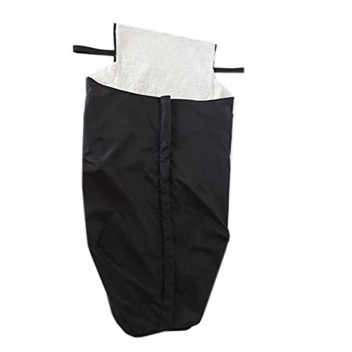 Wheelchair Warmer Cover Blanket, Waterproof Fleece Lined Wheelchair Blanket, Zipper Wheelchair Warmer Cover for Lower Body,Black