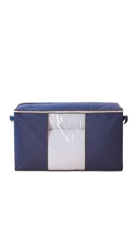 Organizador Bolsa de Plástico Multiuso Roupas Cobertor 60x45cm (Azul)