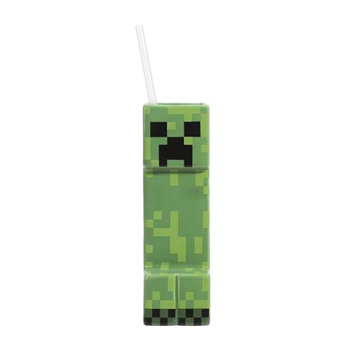 Minecraft Creeper - Bebedero de cerámica con personajes esculpidos de 11.5 onzas