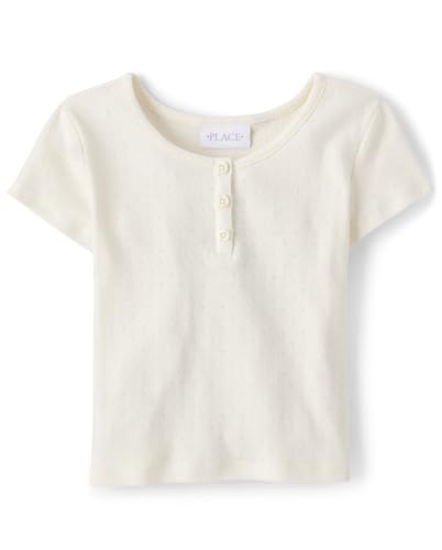 Image of The Children's Place Girls' Basic Short Sleeve Knit Shirts