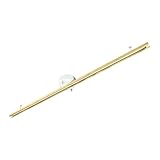 配線ダクトレール・引掛けシーリング用 少し長めの1.3m(可動範囲126cm) 耐荷重5(10)kg 360°調整可能 ナチュラルウッドカラー加飾 ライティングバー スポットライトレール レール照明 ライティングダクト オシャレ 工事不要 天井照明 リュウド REUDO DI-GDT130-NA