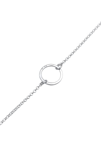 Elli Halskette Damen Choker Kreis Trend Geo in 925 Sterling Silber