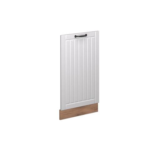 Vicco Panel Frontal del lavavajillas Fame-Line, Blanco casa de Campo, 45 cm sin encimera