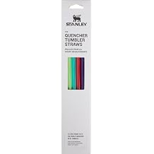 Stanley Pack of 4 Quencher Tumbler Straws for 40 oz | Reusable Replacement Straws for Tumbler with Handle | Stainless Steel Drinking Cup Accessory | BPA-Free | Summer 2 Multicolor