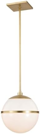 Crystorama Brian Patrick Flynn Truax 1 Light Aged Brass Mini Pendant