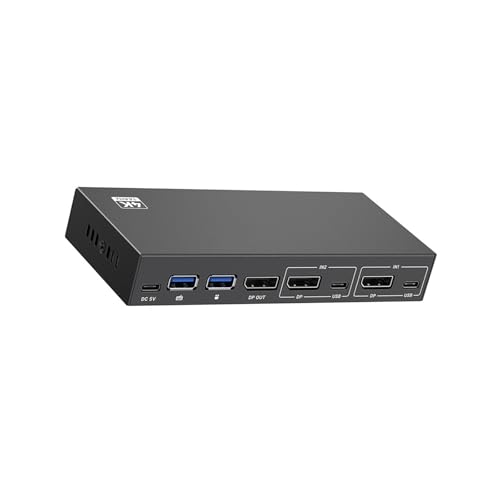 Commutateur KVM USB à commutation rapide pour connecter deux ordinateurs