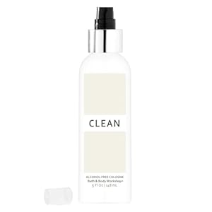 Clean Men’s Collection Alcohol-free Fine Fragrance Cologne Mist by Bath & Body Workshop 5 Fl Oz 148 Ml – the Simply Fresh Scent of Soap and Clean Cotton