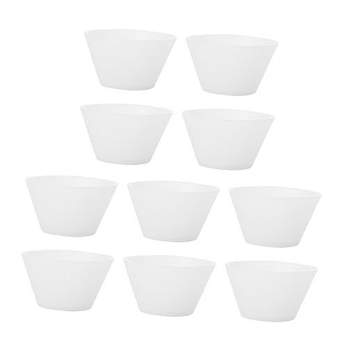 Housoutil 10Pcs Reusable Silicone Mixing Cups DIY Epoxy Craft Tools for Home Use and Convenient for Beginners and Professionals and Flexible