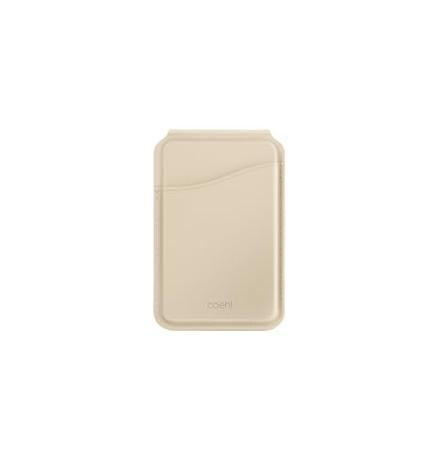 Coehl Uniq Esme Porte-Cartes magnétique avec Miroir et Support, crème