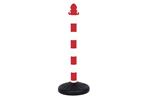Cofan 11000804 Poste Para Cadena, Rojo Y Blanco, 1 M