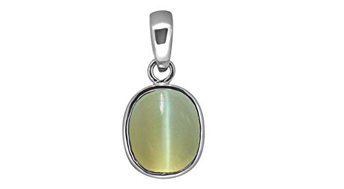 Pendentif œil de chat avec revêtement argenté et pierre véritable 5.25 Ratti