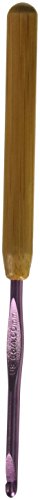 Susan Bates Bamboo Handle/Silvalume Head Crochet Hook 5.5-Size G6/4mm