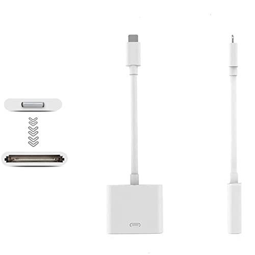 Lightning To 30 Pin Adapter,Mfi Certified 8 Pin Male To 30 Pin Female Connector Converter With Iphone Lightning Charger Cable Cord Compatible Iphone 12 11 X 8 7 6P 5S 4S 4 3 5G/Ipad/Ipod #TOP8