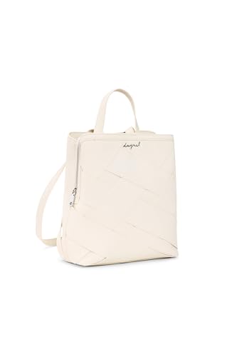 Desigual mochila pequeña de la colección de accesorios, Beige, Talla única