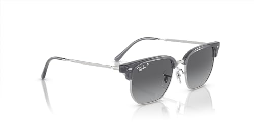 Ray-Ban Rj9116S New Clubmaster, Occhiali Donna, Blu Opale Su Argento/Grigio Gradiente Polarizzato, 47 Mm - 6