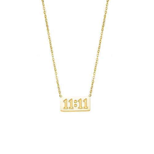 See full amazon price history chart for Olive you 11:11 Pendant Necklace in Gold Tone for women and girls, stainless steel material Olive you 11:11 Pendant Necklace in Gold Tone for women and girls, stainless steel material (B0DFVBNN5P) Amazon Price History, Amazon Price Tracker