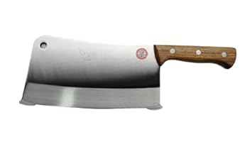 FTE Premium Chopper 06 in a Single 6mm Blade with Wooden Handle (Japan Technology) Super Sharp Edge (Large Size 33x12x.5 cm)