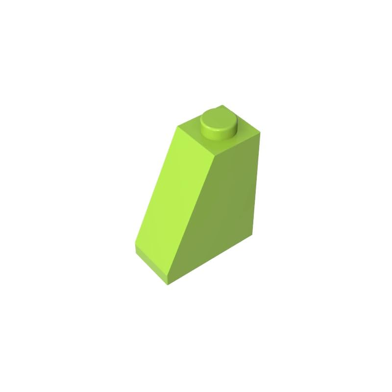 Gobricks 60481 Slope Brick 2x1x2 65ยฐ Sloped Brick 50 Pieces GDS-618 Compatible with Lego Building Blocks Color:Lime