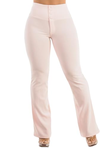 Moda Xpress Women's Juniors High Waist Pull On Stretchy Butt Lifting Black, Plaid, Printed Skinny Pants 10596R3