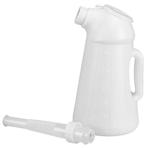 Mipcase Pompa Irroratrice Per Olio 2l Bottiglia Lubrificante Per Uso Nautico Ugello Stretto Per Imbarcazioni Automobili e Motociclette, Serbatoio Di Olio Manuale Antiperdita Per Uso Professionale