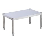 Confezione da 1 pallet in acciaio inox per la conservazione commerciale degli alimenti, soluzione durevole per la conservazione di ristoranti, negozi e garage (40 x 15 cm)