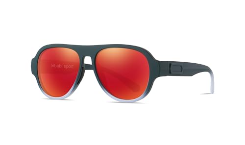 Bibabi Sport Sports Sunglasses with Polarized Lenses, UV Protection, Comfort