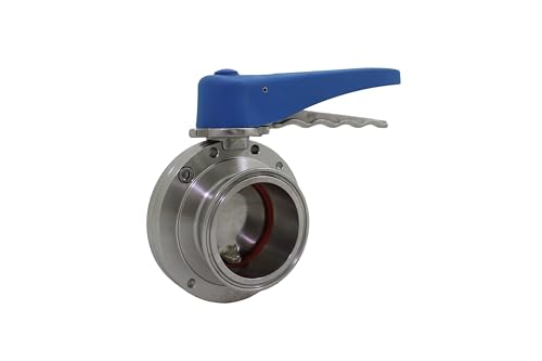 Trynox Clamp Sanitary Stainless Steel Butterfly Valve Buna Seal 304 2.5" Tri clamp Sanitary Fitting