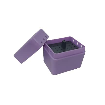 Gold Cura Dental | Plastic Endo File and Bur Box | 36 Holes | Colour: Purple