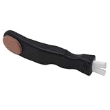 OFFSCH Schlittschuhschleifgerät für Hockeyschuhe mit Keramikstab und Nylonmaterial Schwarz Schnelle Reparatur und Präzises Schärfen für Eishockeyspieler der Eisbahn