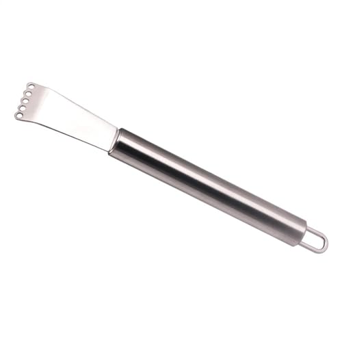 Rallador de limón, rallador de limón de acero inoxidable, rallador de frutas de 5 poros, accesorios de cocina ergonómicos para naranjas, cítricos, cocina