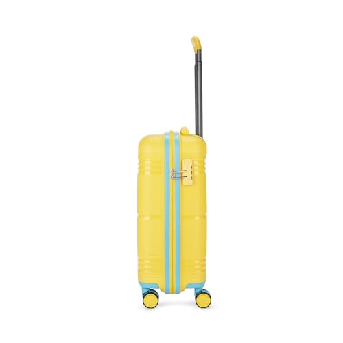 Image of Skybags Cabin Paratrip Hardshell Luggage (55 Cm) | Polypropylene Luggage 4 Wheel Inline Trolley Bag with 8 Wheels | Bumblebee | Unisex, Small, Yellow