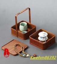 茶具收納盒 茶道 竹細工 收納 竹工芸