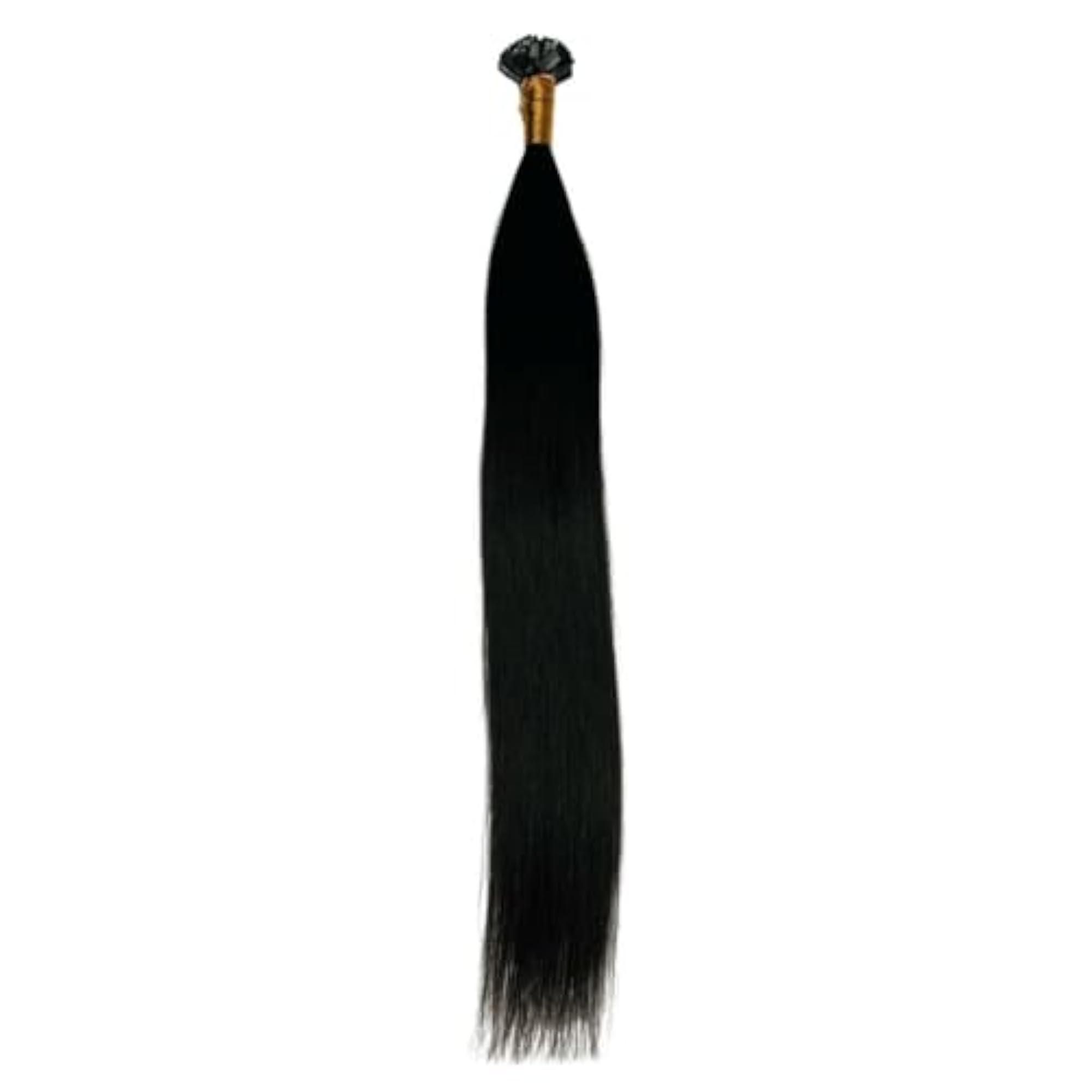 18 Inch Flat Tip Straight Human Hair Extensions, 20 Strands