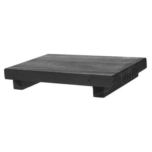 DOITOOL Elegant Bathroom Accessory Wooden Soap Tray Riser Natural Soap Dish Countertop Decor for Vanity Bathroom Counter